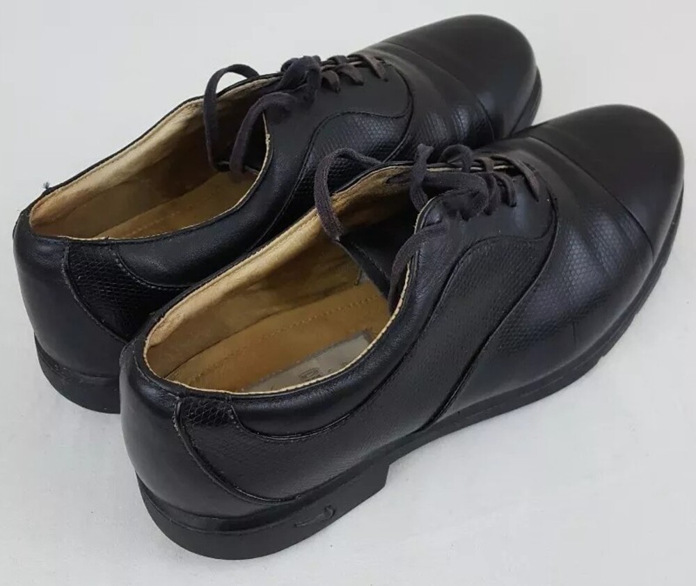 NIKE AIR VERDANA LAST Womens Comfort Cleats Black Cap Toe Golf Shoes Size 9.5